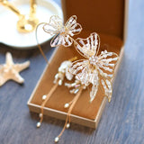 Crystal Tiara Bridal Headband with Earrings