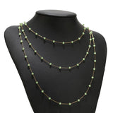 Golden Chain Link Ball Beading Cable Chain Roll Necklace Bulk Chain