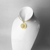 Golden Circle Sun Pendant 925 Sterling Silver Fine Women Jewelry
