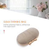 Golden Clutch Bag Metal Bow Clutches Chain Shoulder Bag