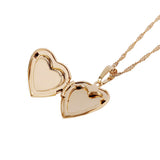 Heart-shaped Photo Frame Pendant Locket Necklace