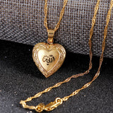 Heart-shaped Photo Frame Pendant Locket Necklace