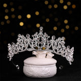 Crystal Pearl Bridal Headdress Wedding Crown