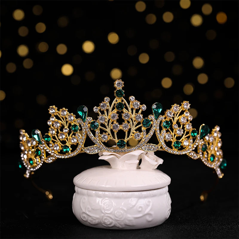 Crystal Pearl Bridal Headdress Wedding Crown