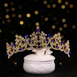 Crystal Pearl Bridal Headdress Wedding Crown