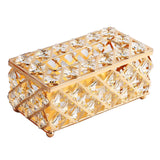 Golden Crystal Tissue Rectangle -Decorative Tissue Holder