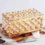 Golden Crystal Tissue Rectangle -Decorative Tissue Holder