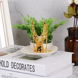Golden Deer Head Jewelry Plate Organizer