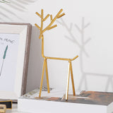 Golden Deer Jewelry Display Stand Necklace Earrings Organizer