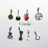 925 Sterling Silver Teddy Bear Water Drop Pendant