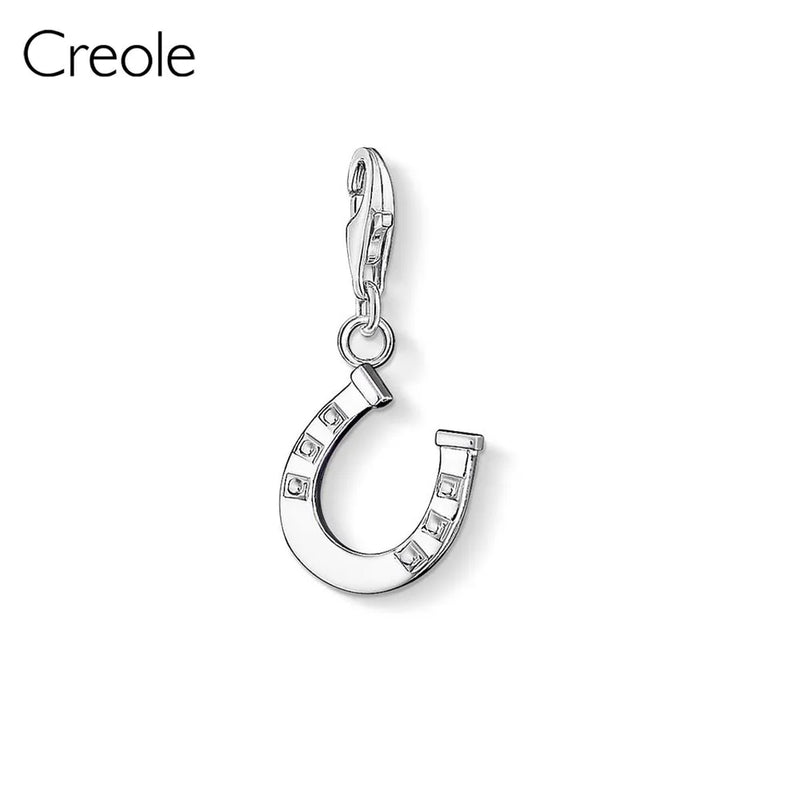 925 Sterling Silver Teddy Bear Water Drop Pendant