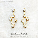 Dreamlike Stars Drop Earrings in 925 Sterling Silver