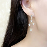 Dreamlike Stars Drop Earrings in 925 Sterling Silver