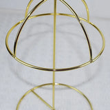 Golden Earring Stand Jewelry Storage Hat Necklace Ring Metal Display