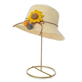 Golden Earring Stand Jewelry Storage Hat Necklace Ring Metal Display