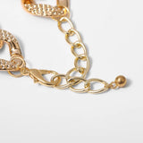 Golden Highlights Cable Chain Necklace Girl Ladies Jewelry Gift