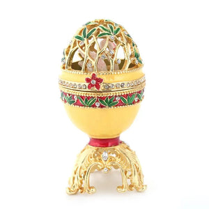 Vintage Golden Jewelry Storage Box Trinket Box Home Decoration Crafts