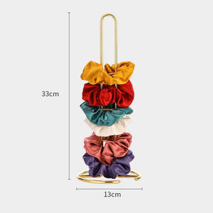 Golden Jewelry Storage Hair Ring Display Stand Large Capacity