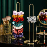 Golden Jewelry Storage Hair Ring Display Stand Large Capacity