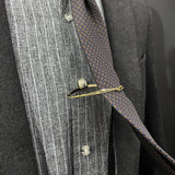 Golden Leaf Tie Clip Shirt Concealed Button No Trace Ties Clips