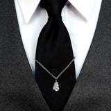 Golden Leaf Tie Clip Shirt Concealed Button No Trace Ties Clips