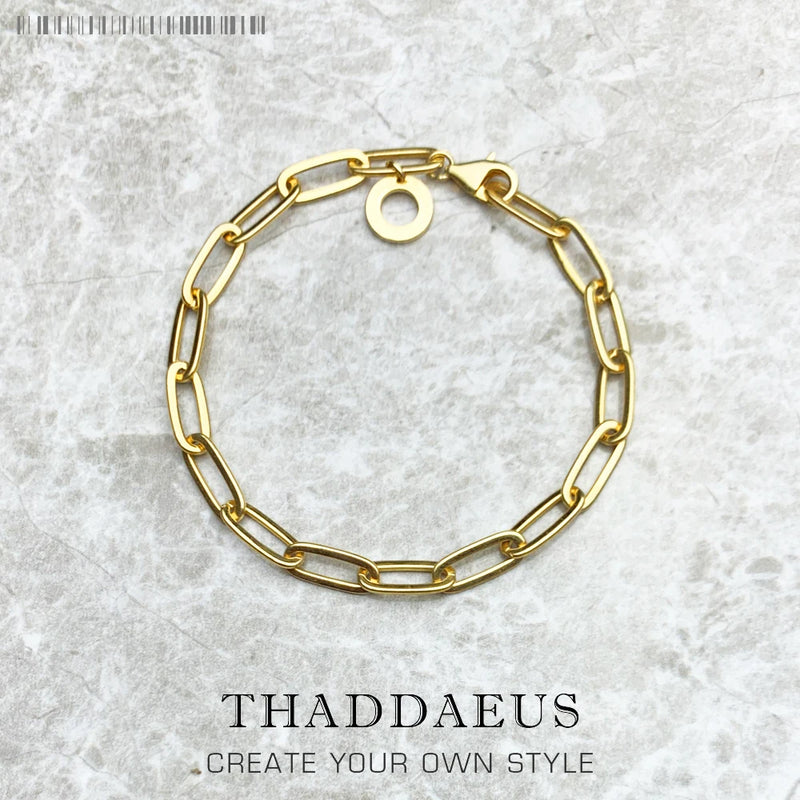 925 Sterling Silver Link Chain Bracelet for Women Men