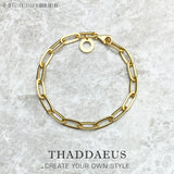 925 Sterling Silver Link Chain Bracelet for Women Men