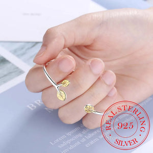 925 Silver Bangles Women's Sweet Opening Cuff Bracelet