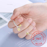 925 Silver Bangles Women's Sweet Opening Cuff Bracelet