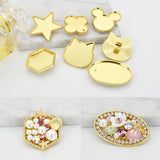 Golden Plated Hair Ponytail Buckle with Rubber Band Accessories