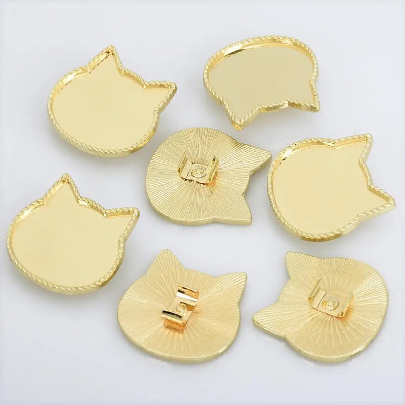 Golden Plated Hair Ponytail Buckle with Rubber Band Accessories
