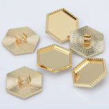 Golden Plated Hair Ponytail Buckle with Rubber Band Accessories