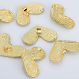 Golden Plated Hair Ponytail Buckle with Rubber Band Accessories