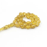Golden Resin Tasbih Muslim Bracelet 33 Prayer Beads Masbaha Misbaha