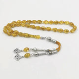 Golden Resin Tasbih Muslim Bracelet 33 Prayer Beads Masbaha Misbaha
