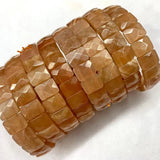 Golden Sand Sunstone Beads Bracelet Natural Gemstone Bangle