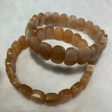 Golden Sand Sunstone Beads Bracelet Natural Gemstone Jewelry Bangle