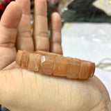 Golden Sand Sunstone Beads Bracelet Natural Gemstone Bangle