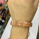 Golden Sand Sunstone Beads Bracelet Gemstone Bangle