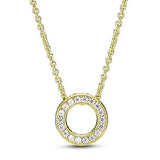 925 Silver Hearts Of Collier Necklace Classic Elegance Gift
