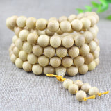Golden Bamboo Bracelet 108 Buddha Beads Fish Roe Snake Pattern Rosary Jewelry