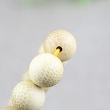 Golden Bamboo Bracelet 108 Buddha Beads Fish Roe Snake Pattern Rosary Jewelry