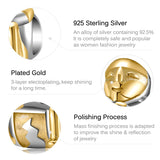 Golden Sitting Figurines Bead Bracelet Necklace DIY Jewelry