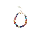 Golden Strawberry Hair Crystal Red Agate Candy Duobao Bracelet