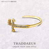 Golden Sword Bangle Bracelet Jewelry Vintage Gift For Women Men