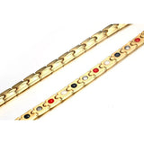 Golden Titanium Steel Bracelet Magnet Bracelets Men Business Travel