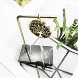 Golden Tree Pendant, Tiger Eye Ethnic Jewelry, 925 Sterling Silver