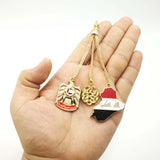 Golden UAE & Iraq Tassel Tesbih Pendant Emblem Tasbih Arab Accessory