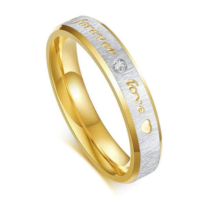 Golden Wedding Ring for Couple Men and Women