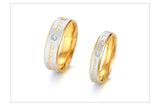 Golden Wedding Ring for Couple Men and Women